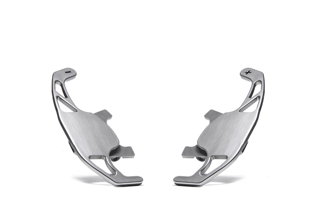 RacingLine Billet S-Tronic Paddles Titanium finish / A4 & S4 & RS4(B9) / A5 & S5 & RS5 (B9) / A3,S3,RS3 (Audi Sport steering wheel) / TT,TTS,TTRS 8S (Audi Sport steering wheel) / R8