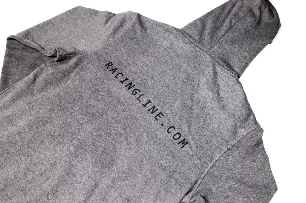 RacingLine Luxury Full-Zip Grey Hoodie - L