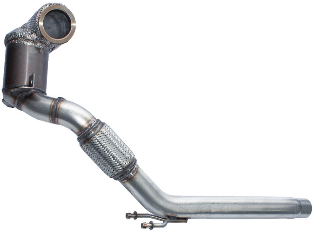 VAG FWD Golf 7 GTI/ Seat Leon Cupra/ Skoda Octavia RS HJS Downpipe 70mm/2,75" Ø ab Turbo VAG FWD Golf 7 GTI/ Seat Leon Cupra/ Skoda Octavia RS HJS Downpipe 70mm/2,75" Ø ab Turbo