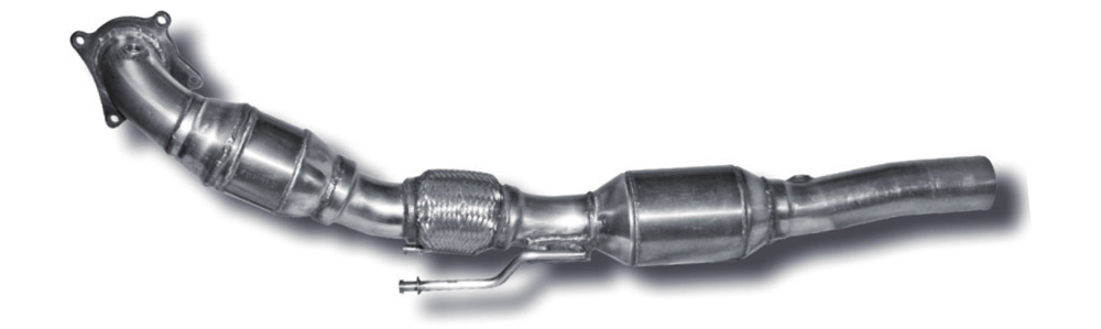 VW Golf 5/6 GTI / Audi A3 8P 2.0TFSI / Seat Leon 1P / Skoda Octavia 1Z HJS Downpipe Euro4/5 VW Golf 5/6 GTI / Audi A3 8P 2.0TFSI / Seat Leon 1P / Skoda Octavia 1Z HJS Downpipe Euro4/5