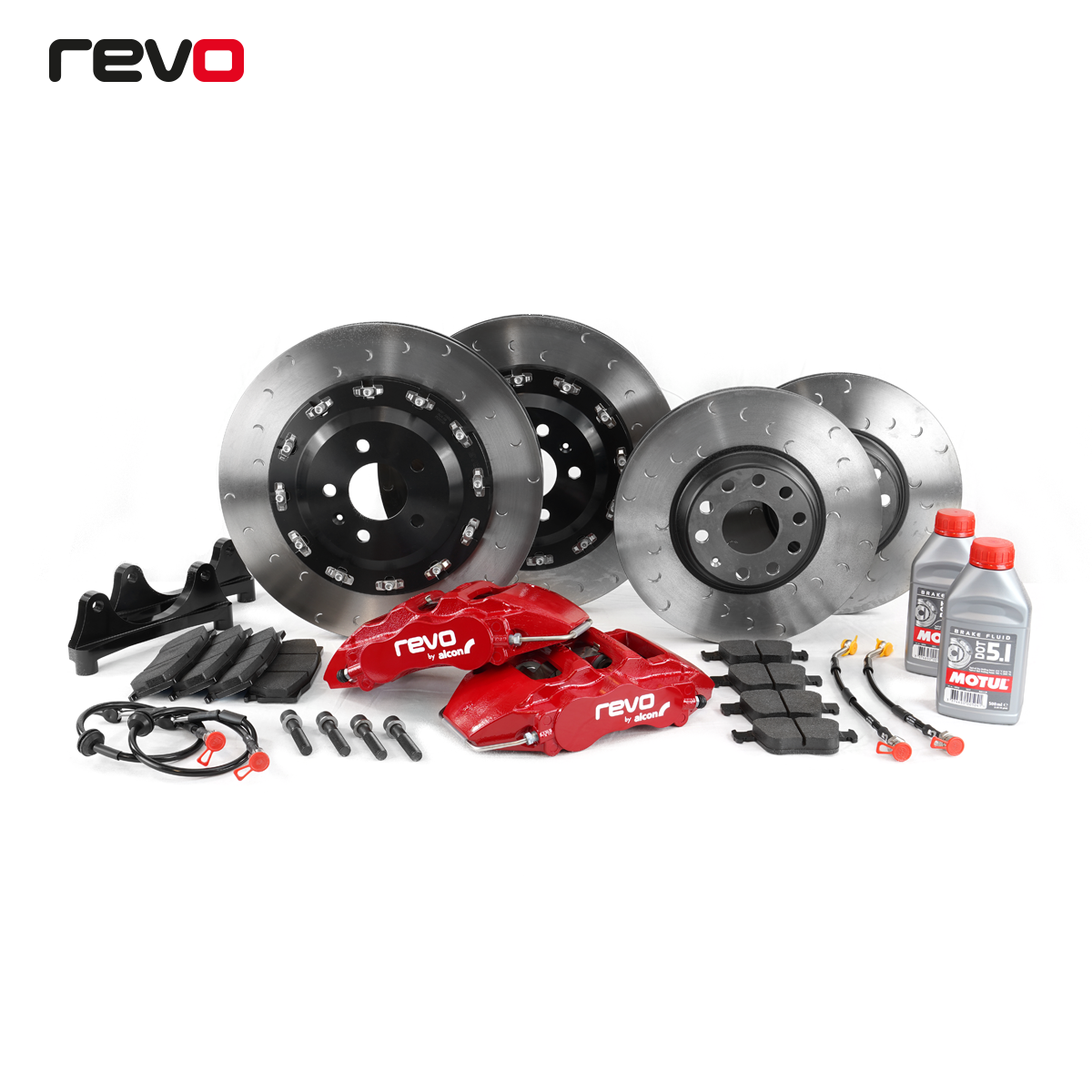 Revo Big Brake Kit MQB 380mm vorne und 310mm hinten Revo Big Brake Kit MQB 380mm vorne und 310mm hinten