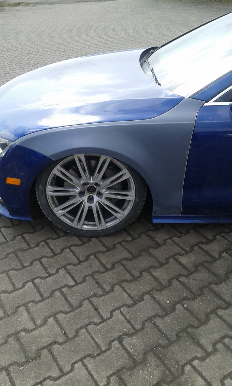 20150327_113820 Audi A7 C7 verbreiterte Kotflügel 3 cm pro Seite