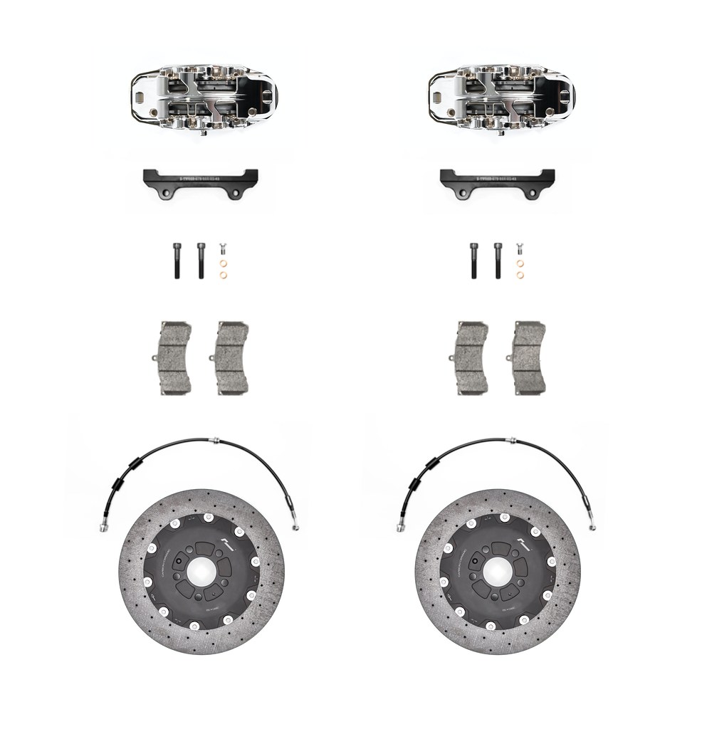RacingLine Stage 3+ Carbon Brake Kit 380mm 6 Pot / A5 Platform / ANODIZED
